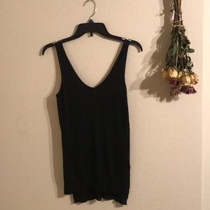 Bebe sheer sparkly black top